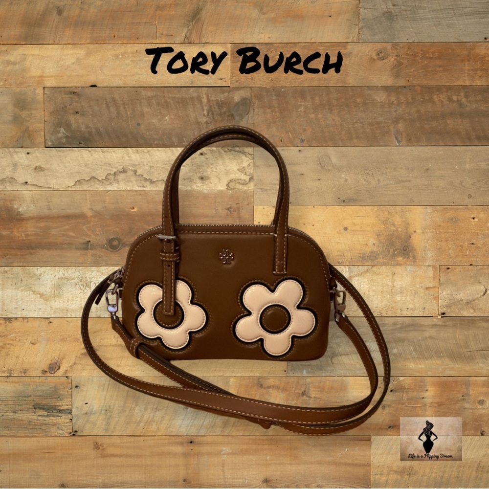 Tory Burch Brown Flower-Accent Women's Bag